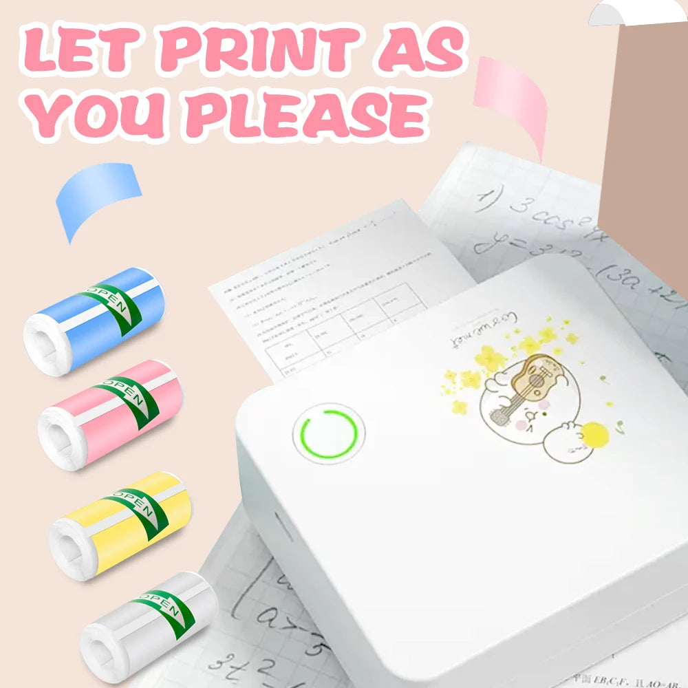 HD Mini Printer Thermal Paper 57*25MM - WORLDZii