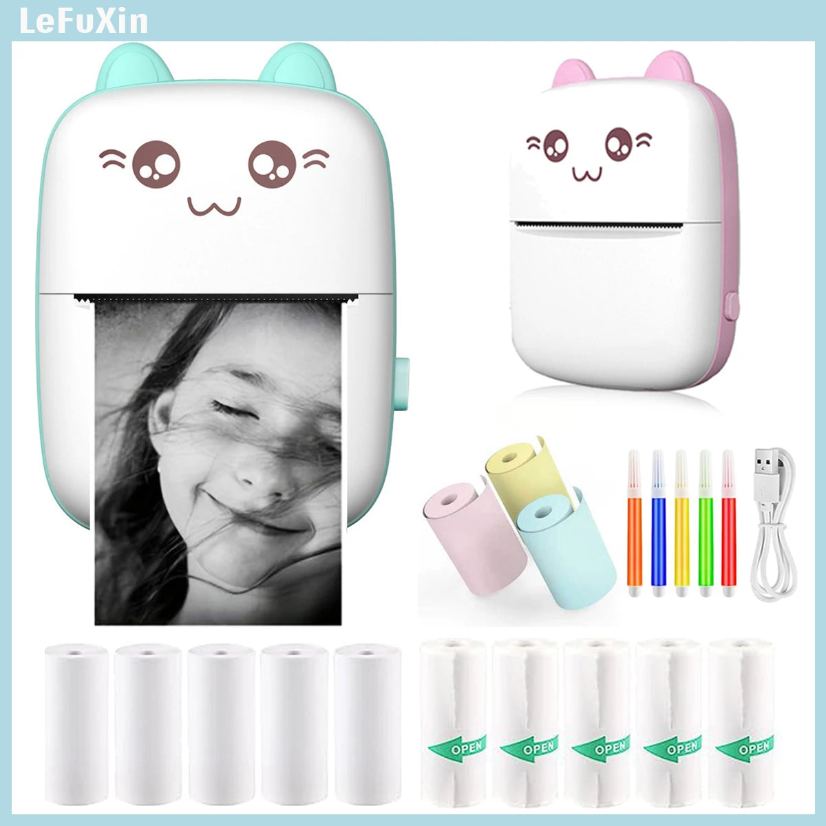 Mini HD Portable Label Thermal Inkless Printer - WORLDZii
