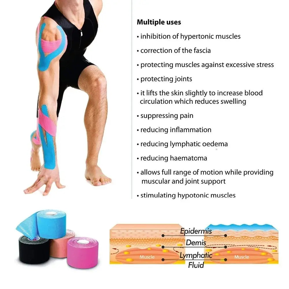 Kinesio Elastic Sports Tape - WORLDZii