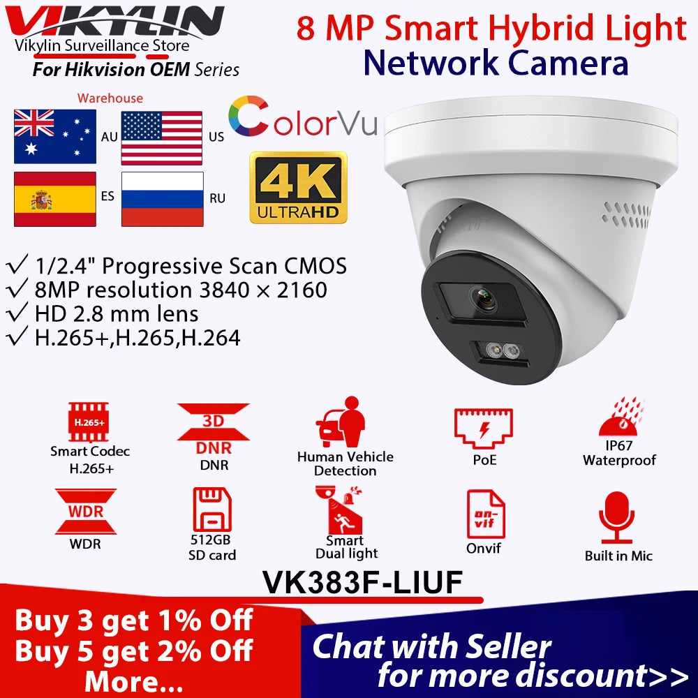 IP Surveillance Security Camera with MIC - WORLDZii