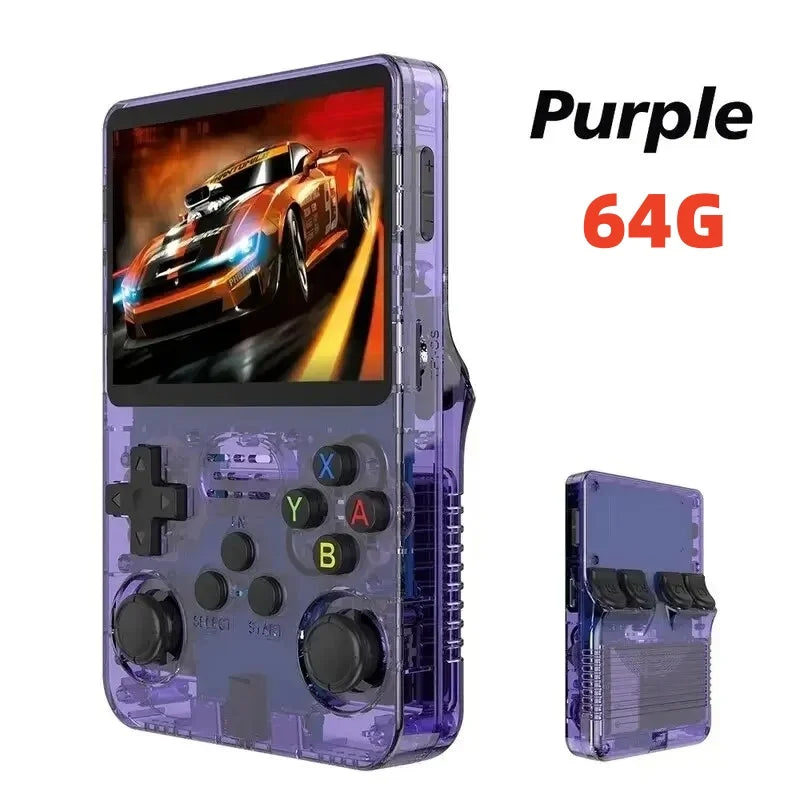 ARKOS R36S Retro Handheld Video Game Console Linux System 3.5 Inch IPS Screen R35s Pro Portable Pocket Video Player 64GB Games - WORLDZii