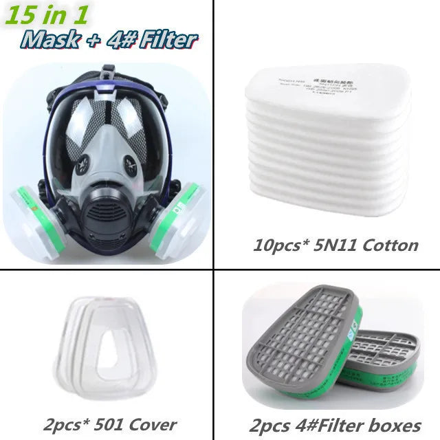 Chemical Gas Mask-Dust Respirator and Anti-Fog - WORLDZii
