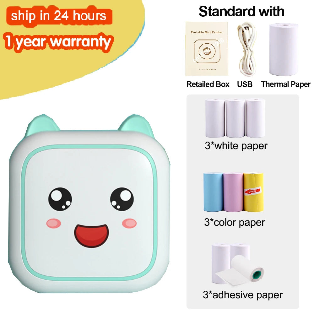 KGG Mini Portable Thermal Printer - WORLDZii