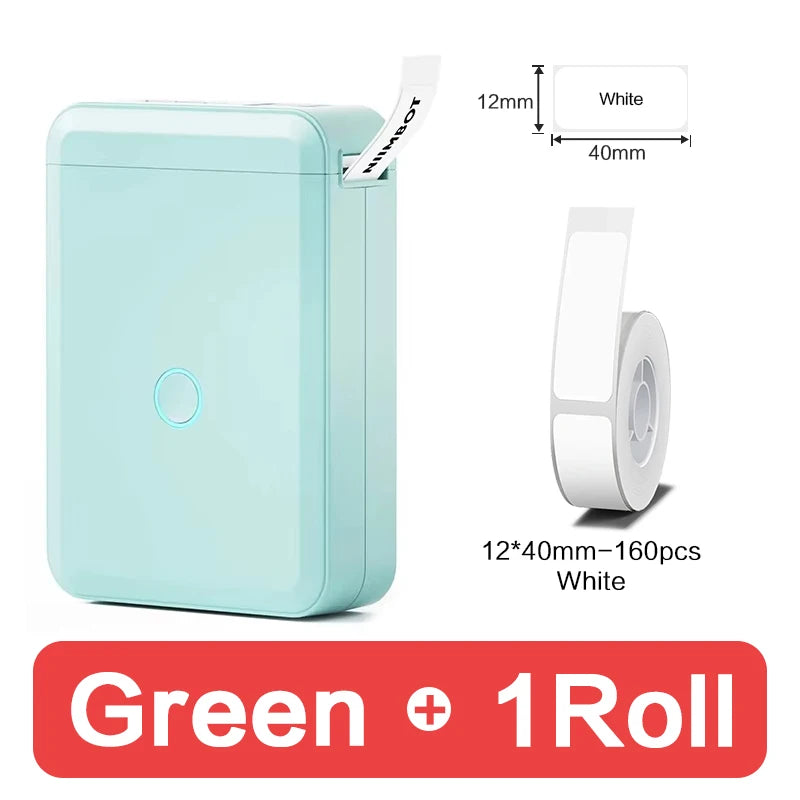 Niimbot D110 Mini Portable Thermal Ink Free Printer with Self-Adhesive Labels