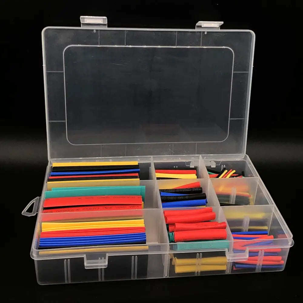 127-750pcs Heat-shrink Tubing Thermoresistant for Wire Cable Insulation Sleeve - WORLDZii