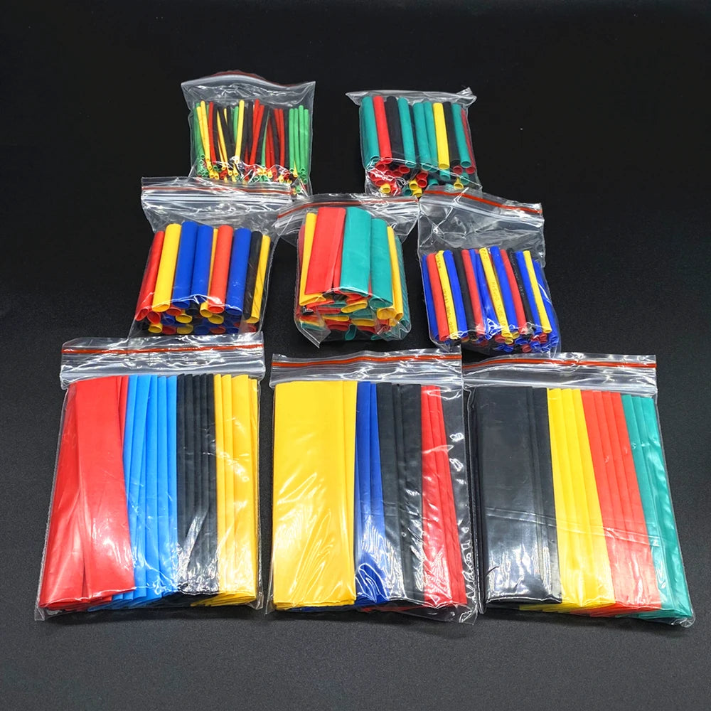 127-750pcs Heat-shrink Tubing Thermoresistant for Wire Cable Insulation Sleeve - WORLDZii