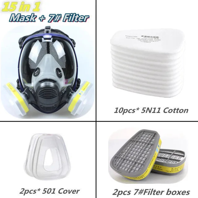 Chemical Gas Mask-Dust Respirator and Anti-Fog - WORLDZii