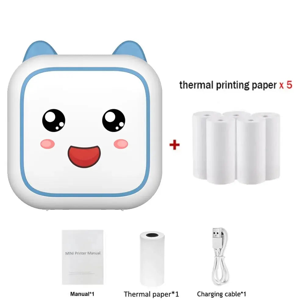 Mini Smile Printer Inkless with Thermal Paper - WORLDZii