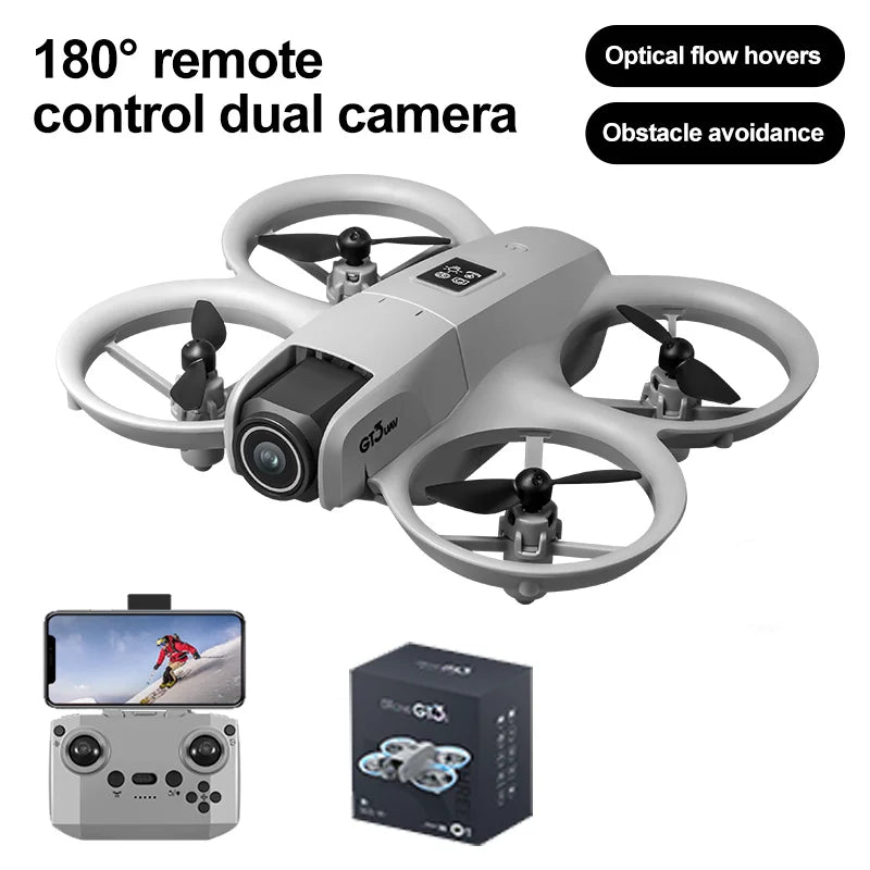 NEW Drones GT3 GPS 8K Professional HD 180° Dual Cameras 5G WIFI Brushless Motors Obstacle Avoidance FPV Foldable Quadcopter Toys - WORLDZii