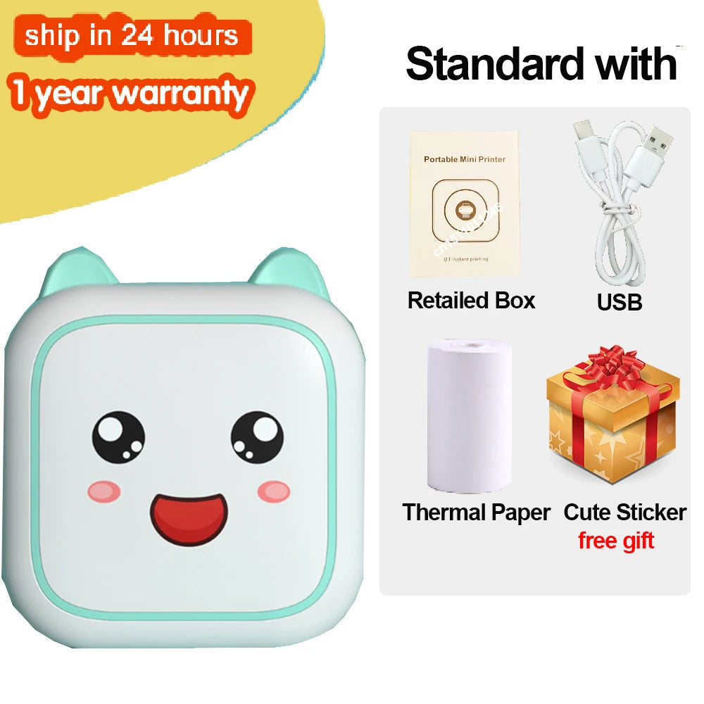 KGG Mini Portable Thermal Printer - WORLDZii