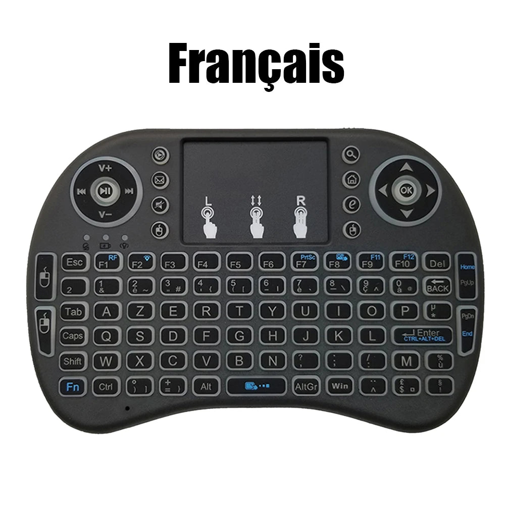 I8 Mini Wireless Keyboard with 7 Color Backlit - WORLDZii
