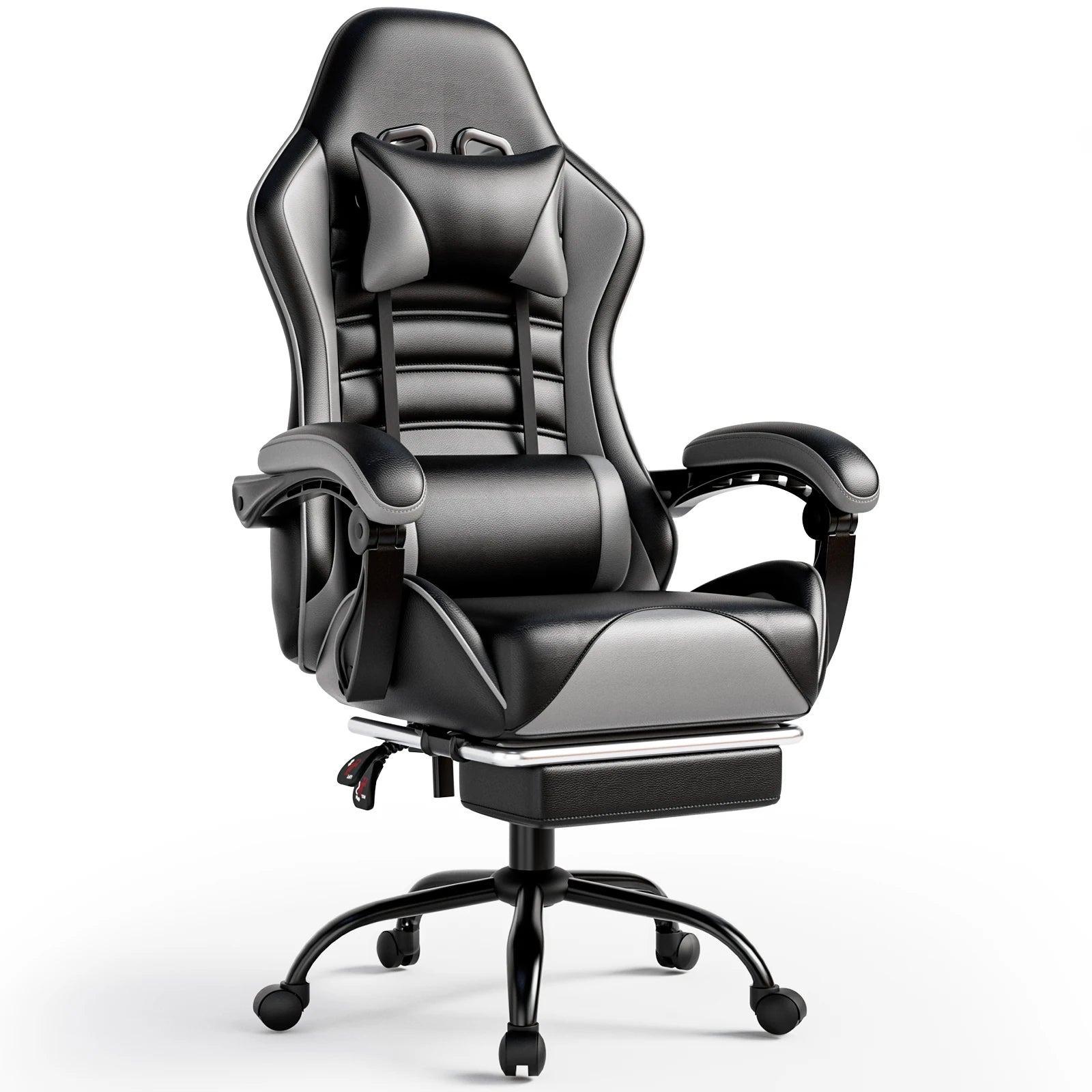 Ergonomic Gaming Chair with Footrest - WORLDZii