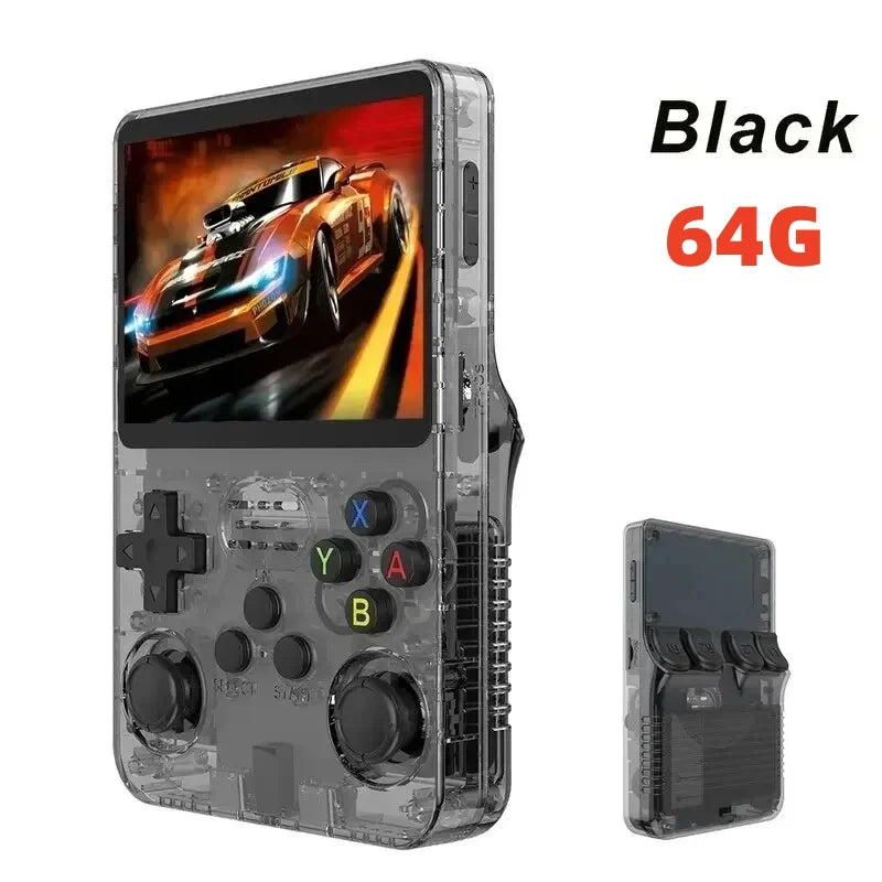 ARKOS R36S Retro Handheld Video Game Console Linux System 3.5 Inch IPS Screen R35s Pro Portable Pocket Video Player 64GB Games - WORLDZii