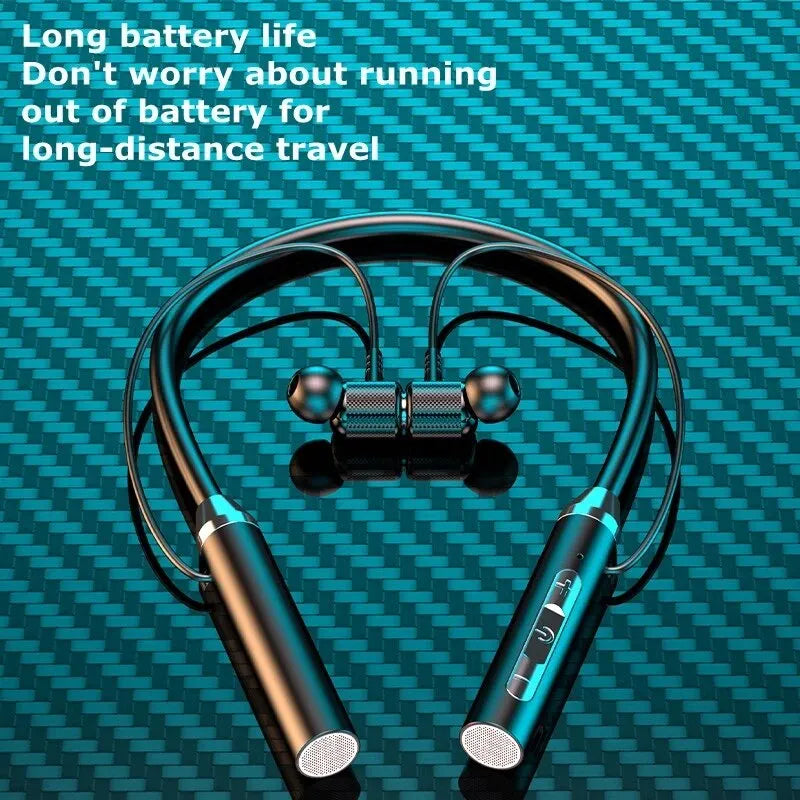 Wireless Neckband Earphones Silicone Hi-Fi 9D