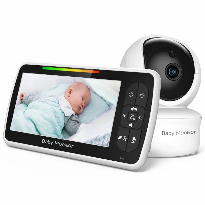 Baby star 5inch Video Baby Monitor with Remote Pan-Tilt-Zoom - WORLDZii