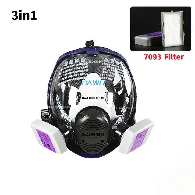 Chemical Gas Mask-Dust Respirator and Anti-Fog - WORLDZii