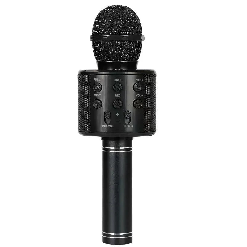 Portable Handheld Wireless Karaoke Microphone Speaker Microphone for Kids Music Player Singing Recorder KTV - WORLDZii