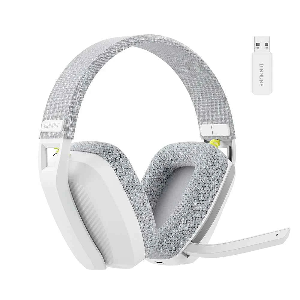 BINNUNE BW06 2.4GHz Wireless Gaming Headset with Mic for PS5 PS4 PC Mac Playstation Bluetooth Gaming headphone with Microphone