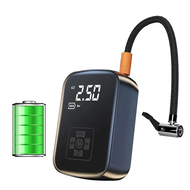 Car Air Compressor Electric Tire Inflator Pump - WORLDZii