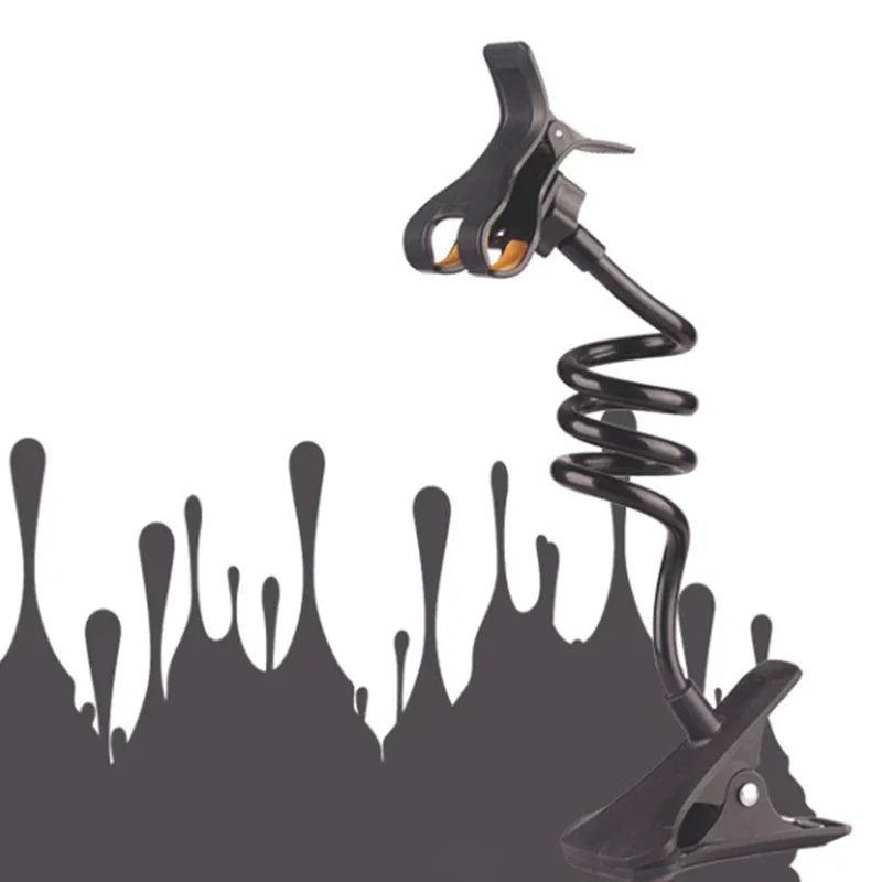 Tablet and Cellphone Double Clamp Spiral Base Stand - WORLDZii
